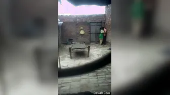 Village Girl Making Out With Boyfriend In Private Outdoor Spot