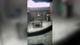 Village Girl Making Out With Boyfriend In Private Outdoor Spot