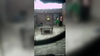 Village Girl Making Out With Boyfriend In Private Outdoor Spot