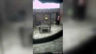 Village Girl Making Out With Boyfriend In Private Outdoor Spot