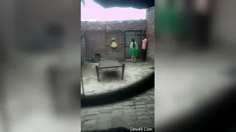 Village Girl Making Out With Boyfriend In Private Outdoor Spot