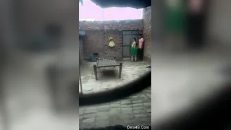 Village Girl Making Out With Boyfriend In Private Outdoor Spot
