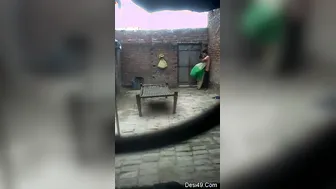 Village Girl Making Out With Boyfriend In Private Outdoor Spot