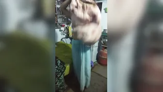 My Indian Wife Stripping Naked While I Film Her In Bedroom