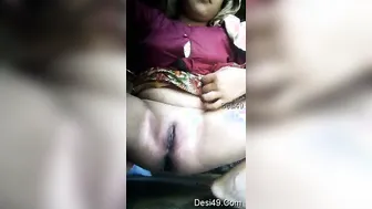 Innocent Looking Girl Spreading Her Tight Pussy For The Camera