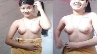 Amateur Babe Stripping And Revealing Her Perfect Indian Boobs