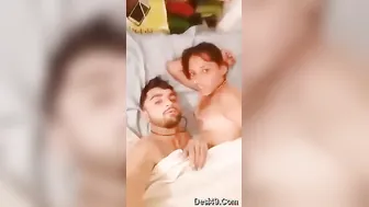 Young Desi Couple Making Out And Sucking Tits On Their Bed