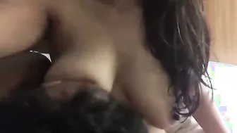 Punjabi Wife Getting Her Big Boobs Sucked By Husbands Friend