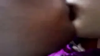 North East College Couple Kissing In Hostel Room At Midnight