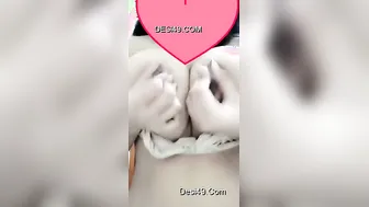 Sexy Indian Babe Flashing Her Massive Tits On Camera For Him