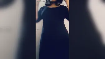 Busty GF Removing Her Bra For Boyfriend In Dark Room