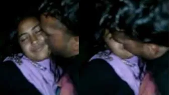 Indian Lovers Making Out Under Tree In Secluded Village Spot