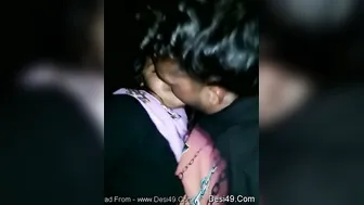 Indian Lovers Making Out Under Tree In Secluded Village Spot