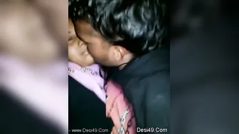 Indian Lovers Making Out Under Tree In Secluded Village Spot