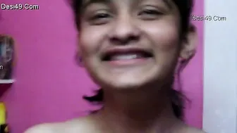 Cute Desi GF Posing In Red Bra Teasing Her Boyfriend