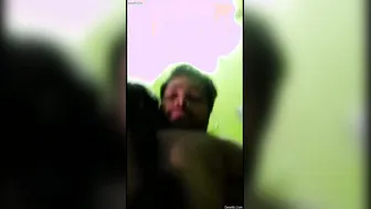 Amateur Lovers Making Out While He Sucks Her Soft Boobs Hard