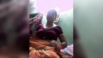 Sexy Bhabhi Stripping Naked Showing Big Tits And Pussy Tease
