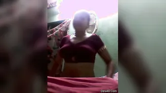 Sexy Bhabhi Stripping Naked Showing Big Tits And Pussy Tease