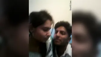 Desi Lovers Getting Heated Kissing Passionately In Bedroom