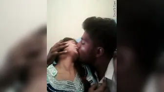 Desi Lovers Getting Heated Kissing Passionately In Bedroom