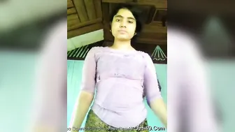 Innocent Looking GF Spreading Wide Showing Her Pussy