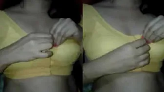 Naughty Bhabhi Showing Off Her Body For Him Late At Night