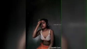 Cute GF Stripping Down Exposing Everything For Camera