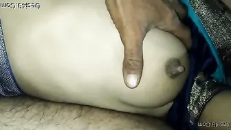 Married Desi Wife Getting Her Tits Squeezed By Hubby In Bed