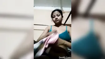 College Babe Flashing Her Young Perky Boobs On Camera