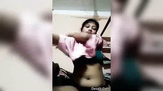 College Babe Flashing Her Young Perky Boobs On Camera