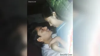 Young Desi GF Kissing Her Boyfriend Getting Hot Together