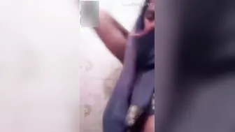 My GF On Video Call Stripping Showing Her Perky Tits Off
