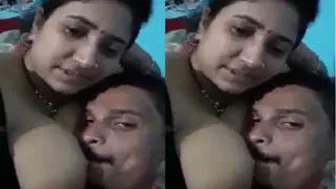 My GF Moaning While Her Lover Sucks On Her Perfect Boobs