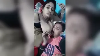 My GF Moaning While Her Lover Sucks On Her Perfect Boobs