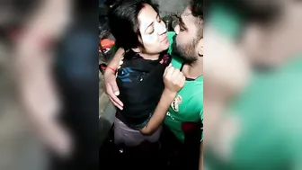 Young Desi Couple Making Out Kissing Passionately In Their Room