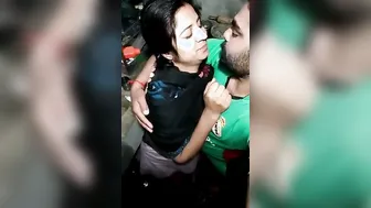 Young Desi Couple Making Out Kissing Passionately In Their Room