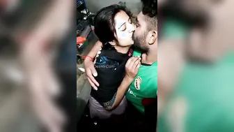 Young Desi Couple Making Out Kissing Passionately In Their Room
