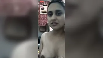 Married Bhabhi Getting Horny On Video Call Flashing Her Big Tits