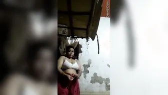 Married Wife Caught Changing Getting Ready After Shower Time Fun