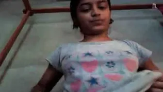 Babe Using Cucumber To Pleasure Her Tight Pussy At Home Alone