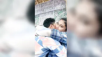 College GF Getting Her Tits Sucked Outdoors By Lover