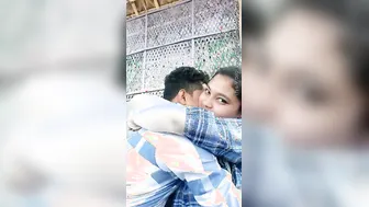 College GF Getting Her Tits Sucked Outdoors By Lover