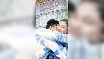 College GF Getting Her Tits Sucked Outdoors By Lover