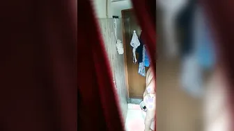 Married Bhabhi Bathing And Washing Clothes Caught On Camera