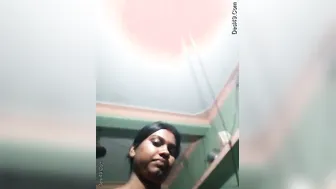 Indian Wife Flashing Her Tits For Me While Home Alone Today