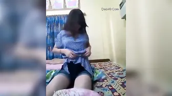 My Babe Showing Off Her Perky Boobs Just For Me On Video