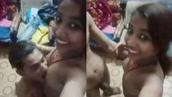 Sucking On My Indian GFs Perfect Tits In Bedroom