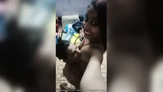 Sucking On My Indian GFs Perfect Tits In Bedroom
