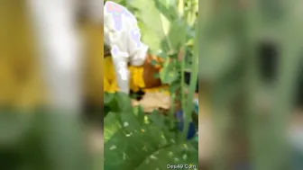 Village Lovers Fucking Outdoors In The Green Fields Nearby