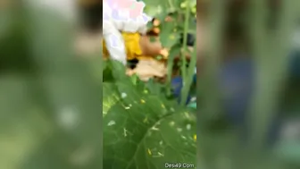 Village Lovers Fucking Outdoors In The Green Fields Nearby